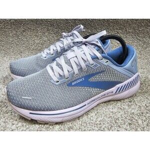Brooks Ladies 9B Adrenaline GTS 22 Blue Purple/Lilac Running Shoes Gym Sneakers
